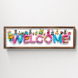 Wallity Cuadro Decorativo Enmarcado AI052 Multicolor